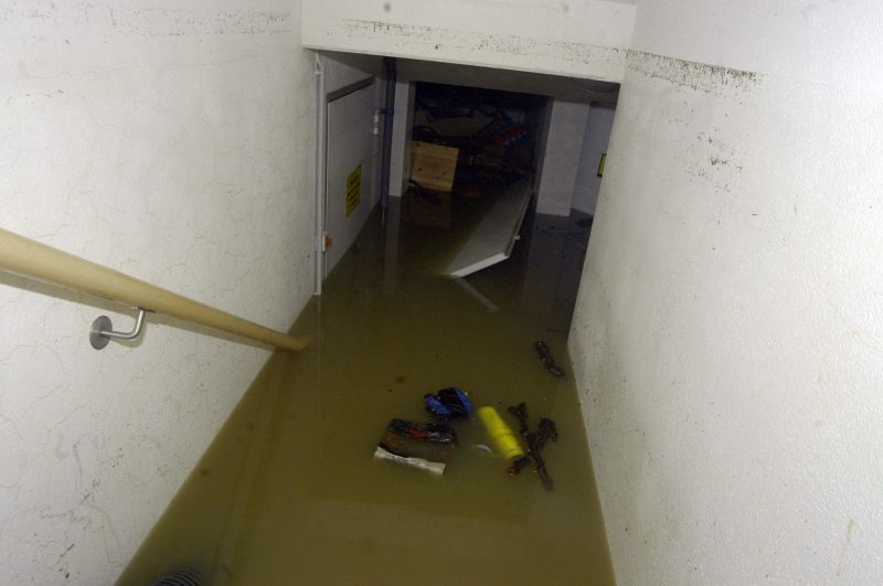 Flooded Basement Before Restoration